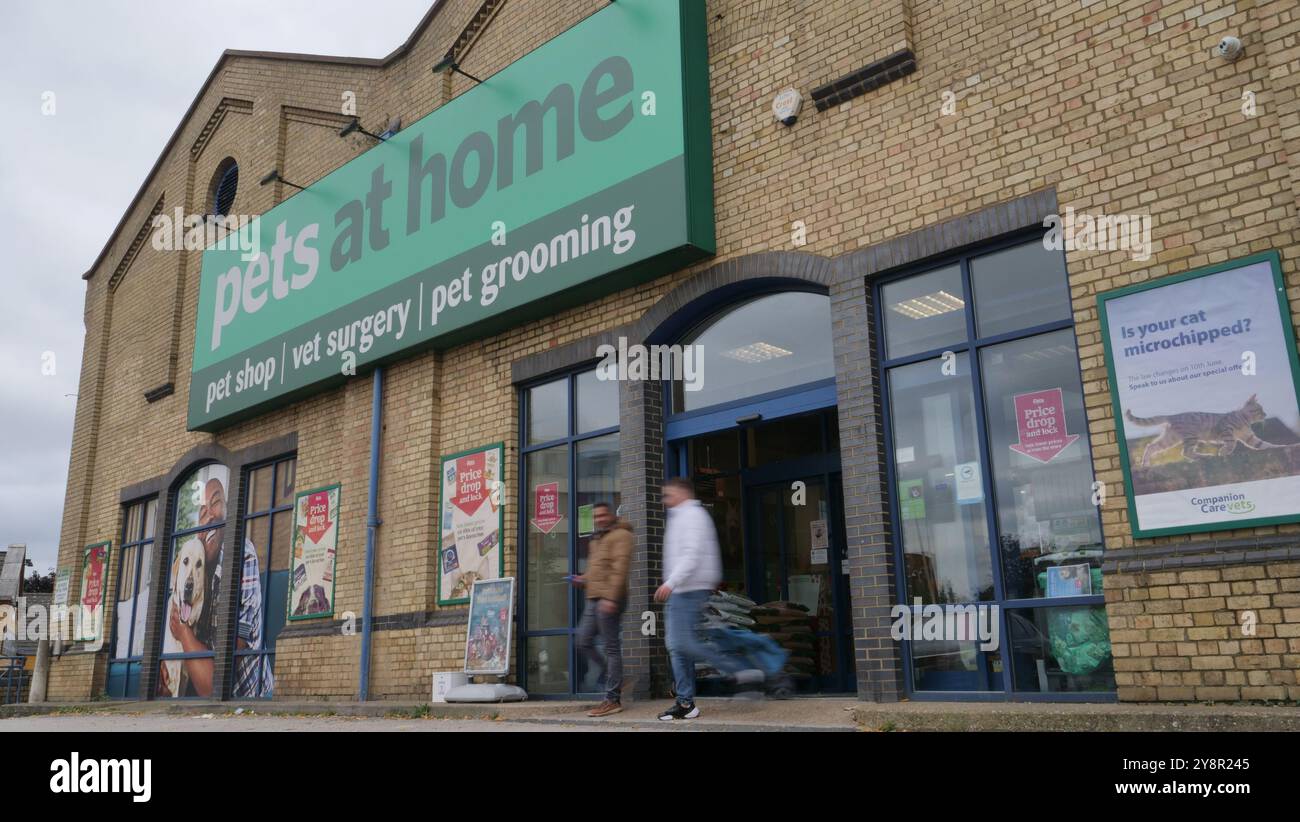 Negozio The Pets at Home a Peterborough, Regno Unito Foto Stock
