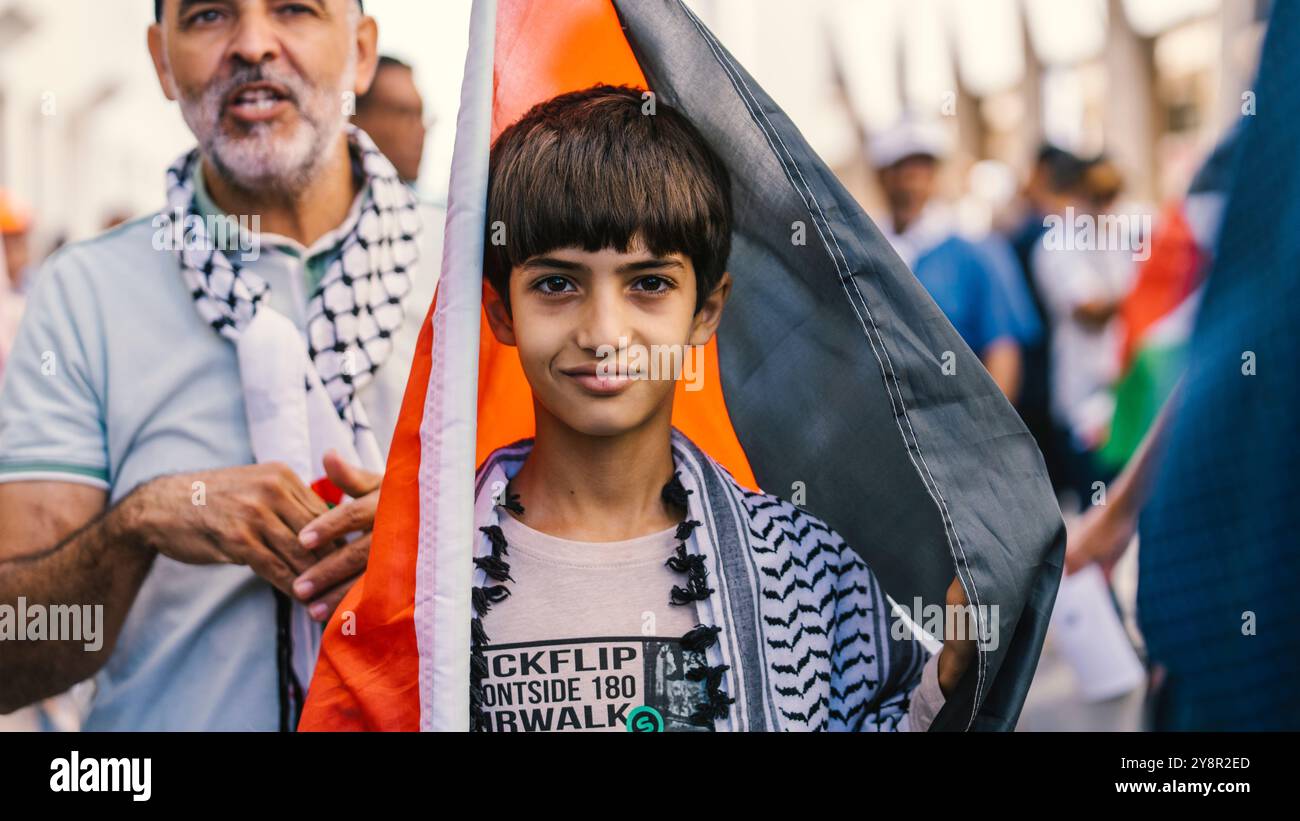 dimostrazione con la tranquillaina Foto Stock