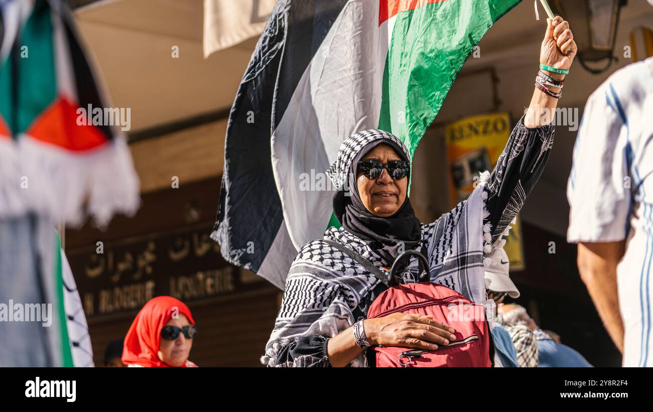 dimostrazione con la tranquillaina Foto Stock