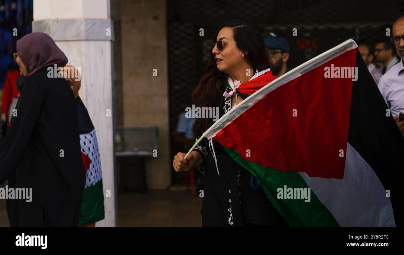 dimostrazione con la tranquillaina Foto Stock