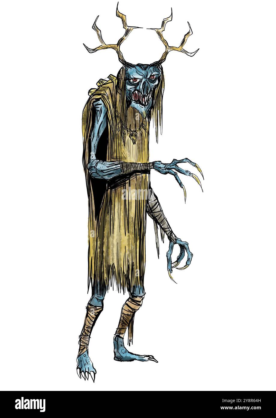 un'illustrazione wendigo Foto Stock