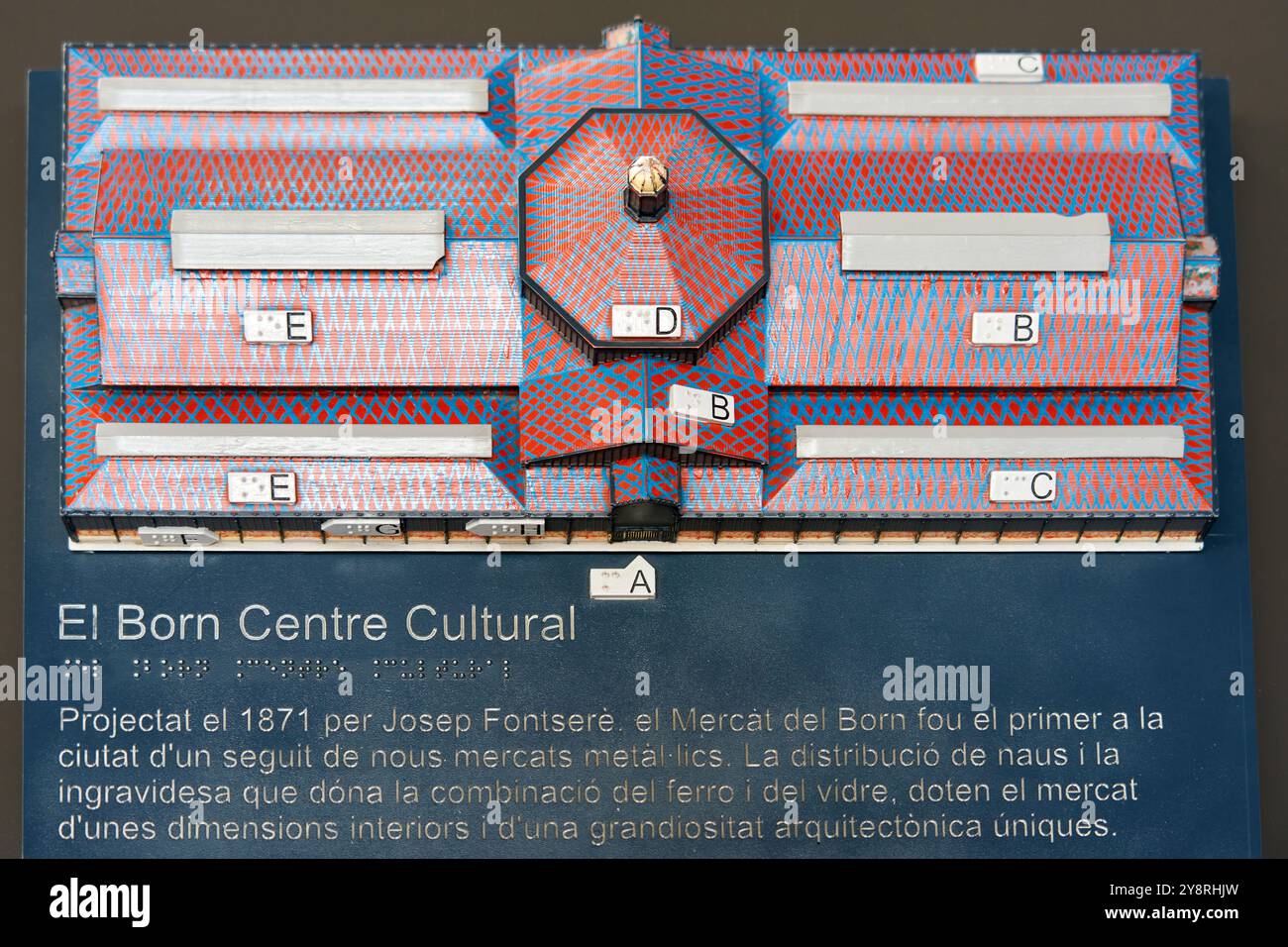 El Born Center for Culture and Memory, Plaza Comercial, Barcellona, Catalogna, Spagna. Foto Stock