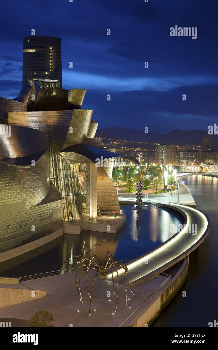 Museo Guggenheim, Bilbao, Bizkaia, Spagna, Europa Foto Stock