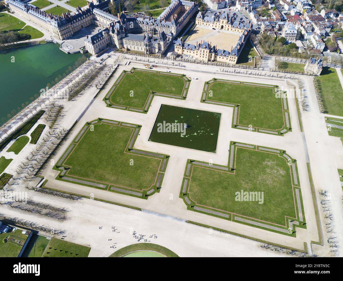 Castello di Fontainebleau, Seine-et-Marne, Ile-de-France, Francia, Europa Foto Stock