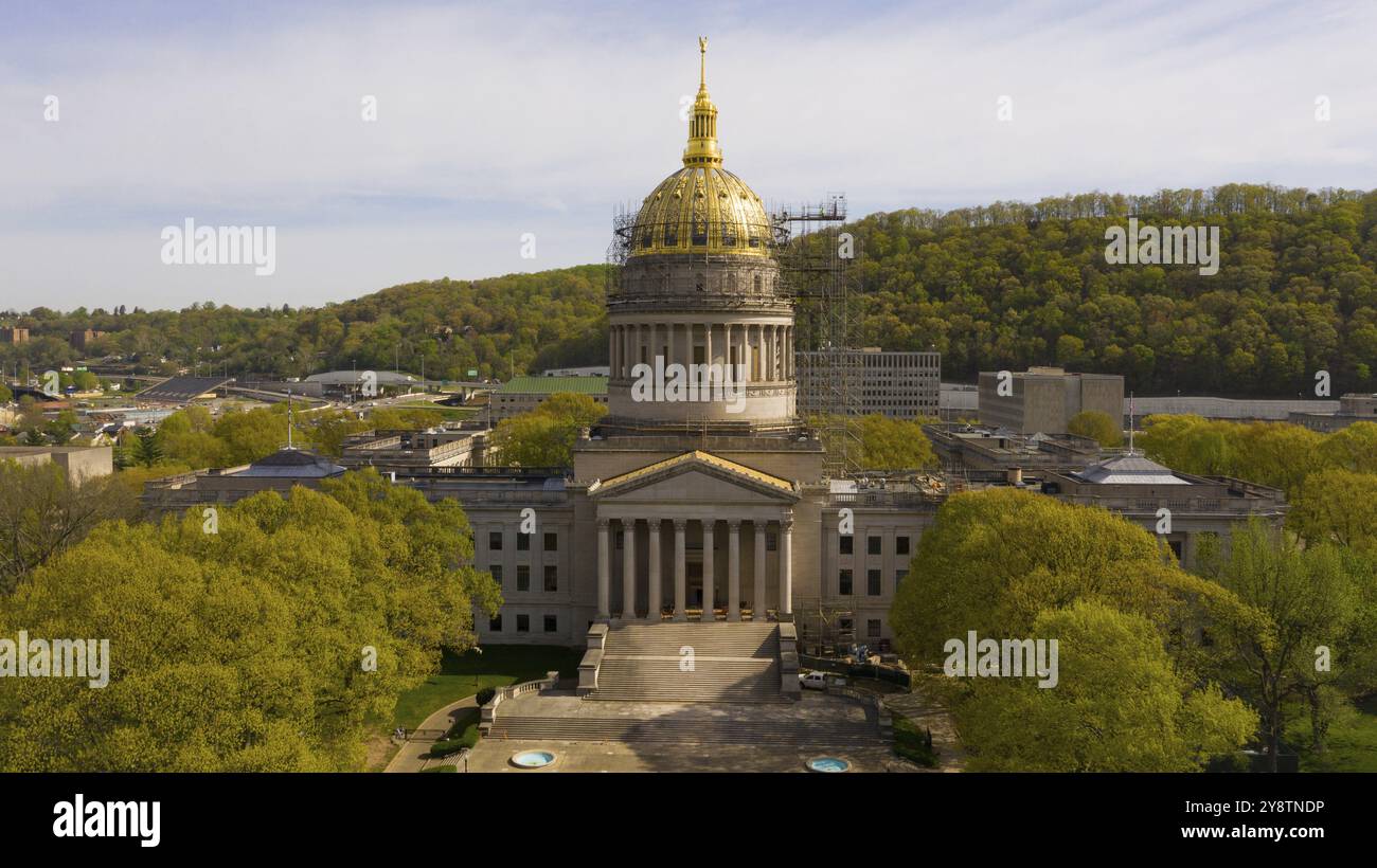 La capitale dello stato del West Virginia ottenere alcune ristrutturazioni primavera del 2019 Foto Stock