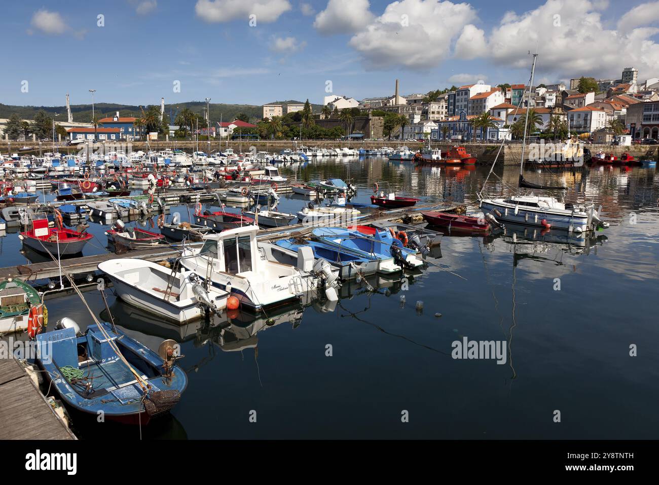 Porto di Ferrol, la Coruna, Galizia, Spagna, Europa Foto Stock