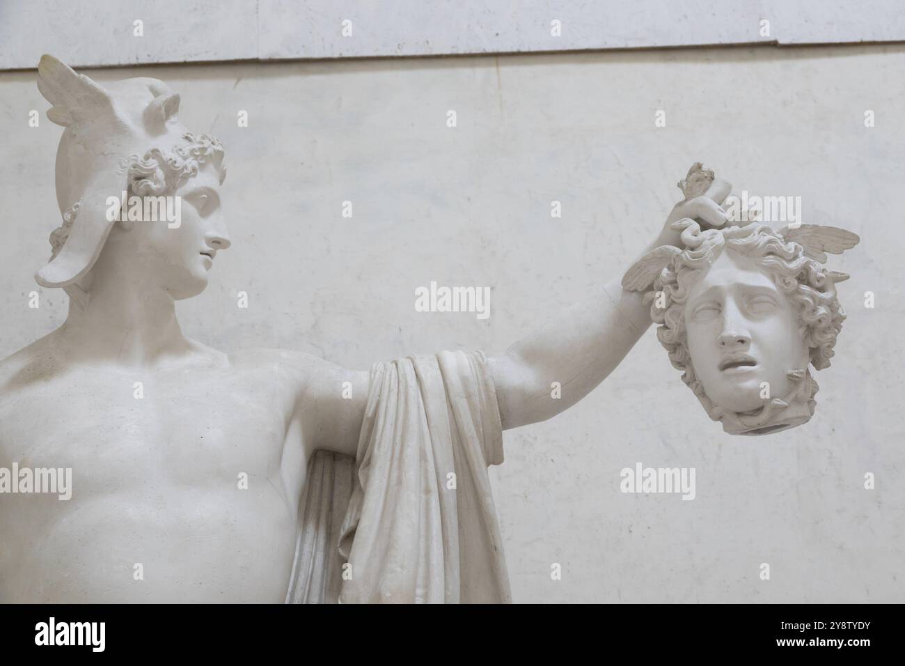 Possagno, Italia, giugno 2022: Statua di Perseo con Medusa, Perseo Trionfante, di Antonio Canova, 1801, Europa Foto Stock