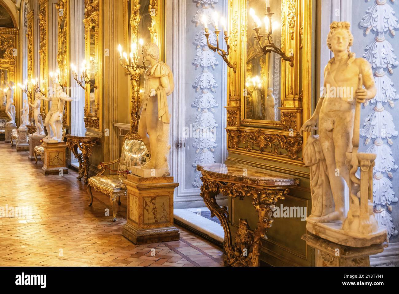 Roma, Italia, 28 dicembre 2023: Galleria Doria Pamphilj, palazzo di lusso del XVI secolo, Europa Foto Stock