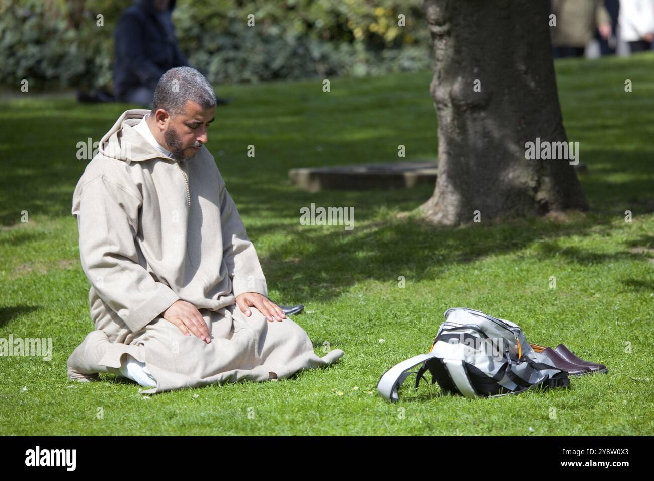 Pregare nel palazzo Topkapi, Istanbul, Turchia, Asia Foto Stock