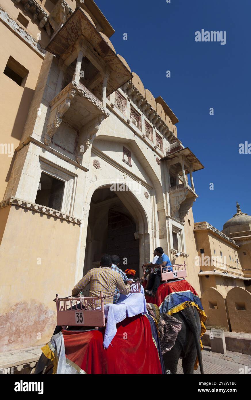 Forte Amber, Jaipur, Rajasthan, India, Asia Foto Stock