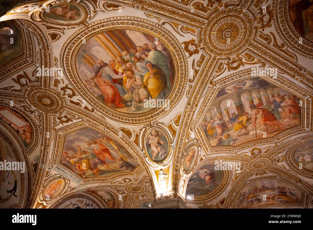 Duomo di Salerno, cattedrale cattolica di Salerno, Italia Foto Stock