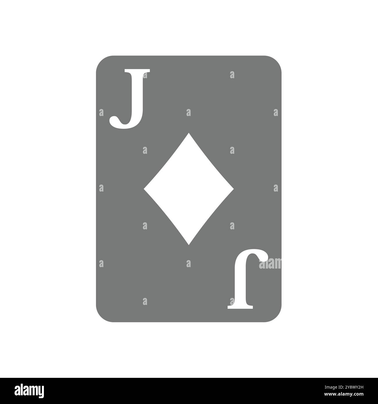 Icona vettoriale di diamanti. Simbolo della carta da gioco del jolly diamante. Illustrazione Vettoriale