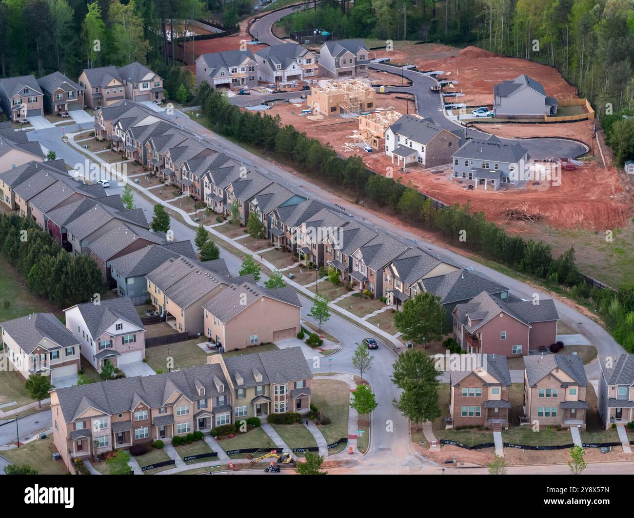 Case di nuova costruzione, USA Foto Stock