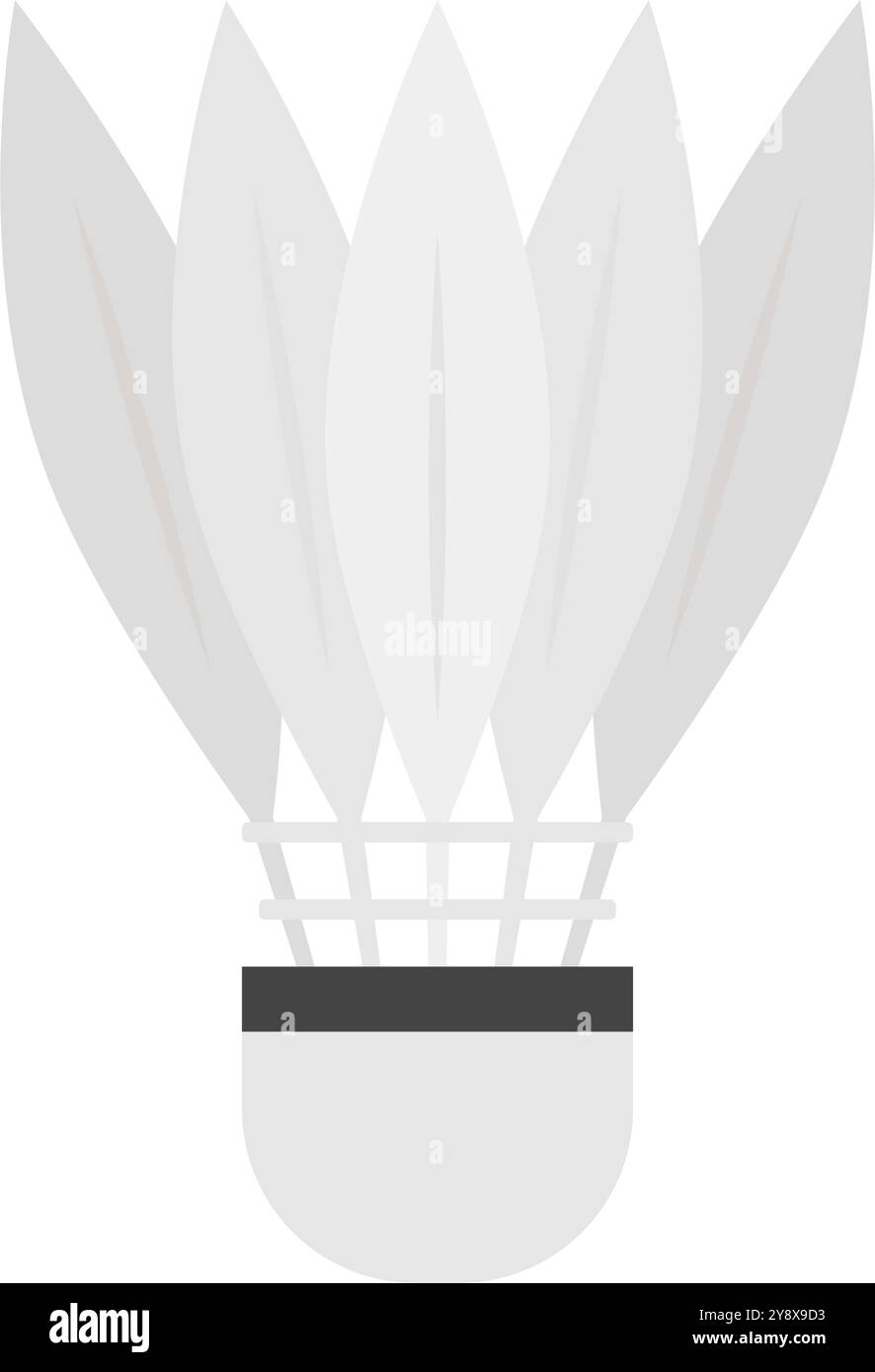 Icona del rubinetto di passaggio a badminton dal design piatto. Vettore modificabile. Illustrazione Vettoriale