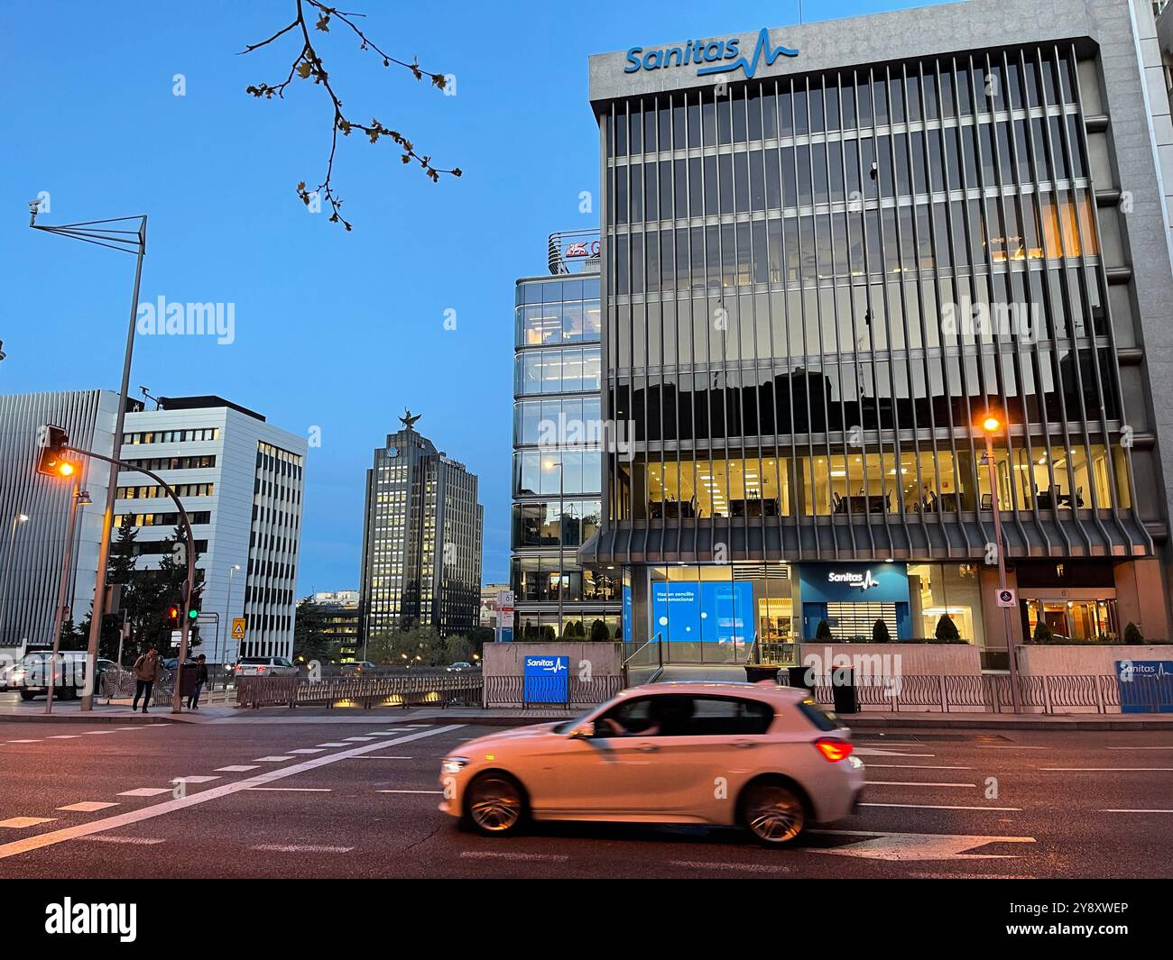 Via Serrano. Madrid, Spagna. Foto Stock