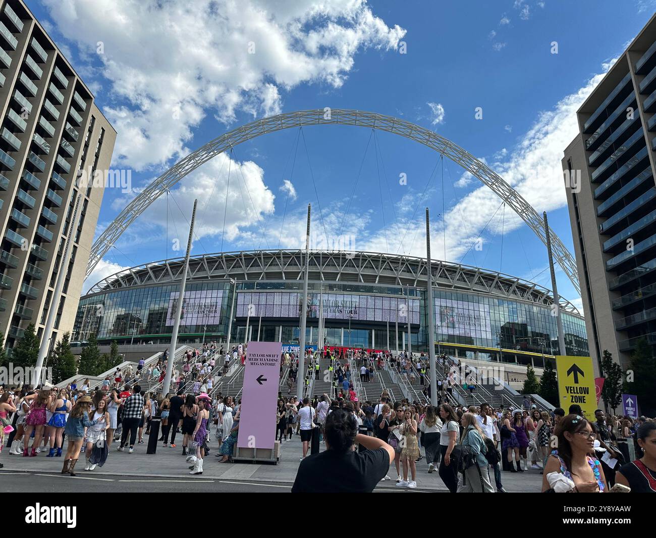 Stadio di Wembley durante l'era Tour Taylor Swift Concert Event Foto Stock