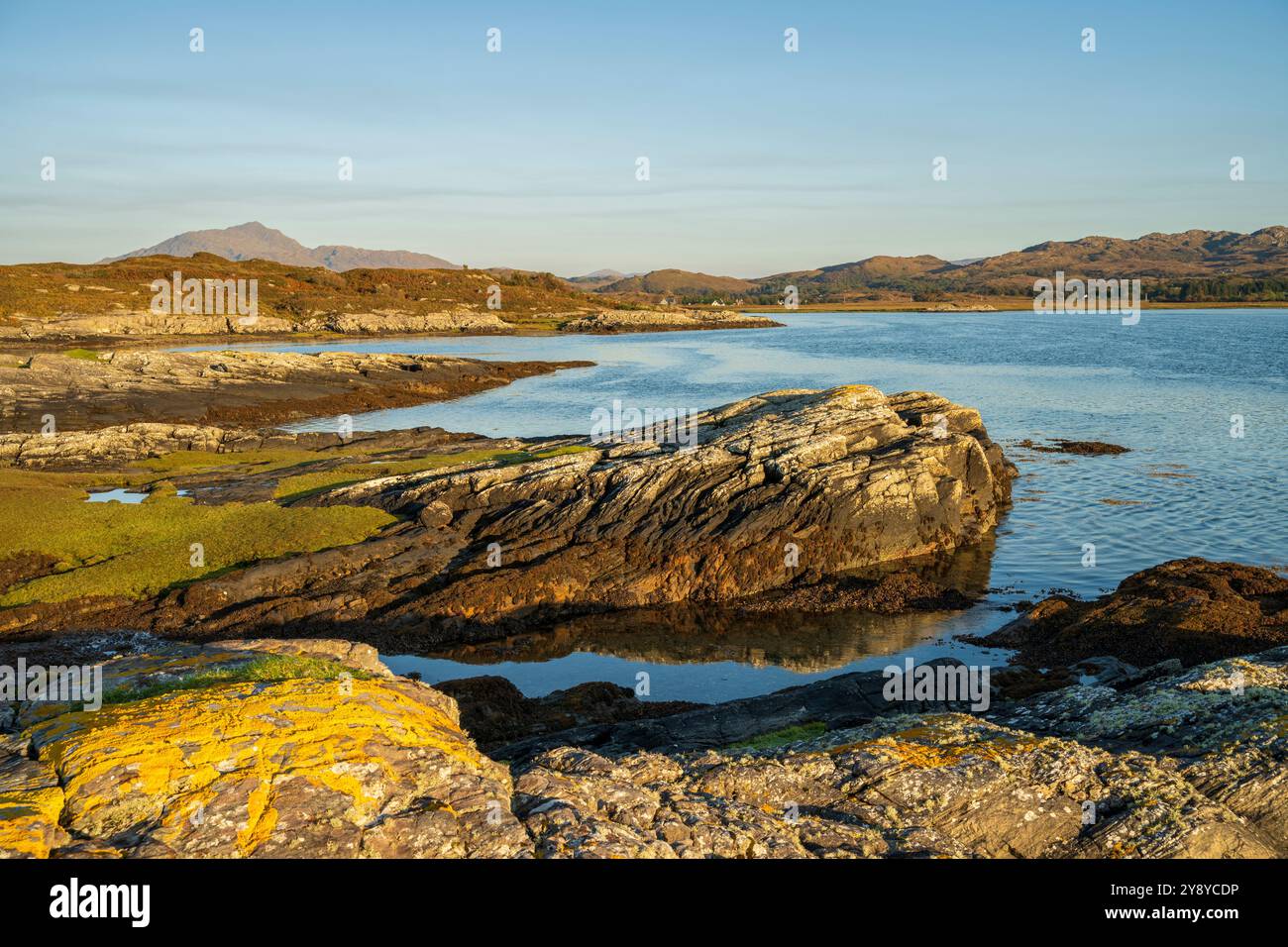 Kentra Bay, penisola di Ardnamurchan, Lochaber, Scozia, Regno Unito Foto Stock