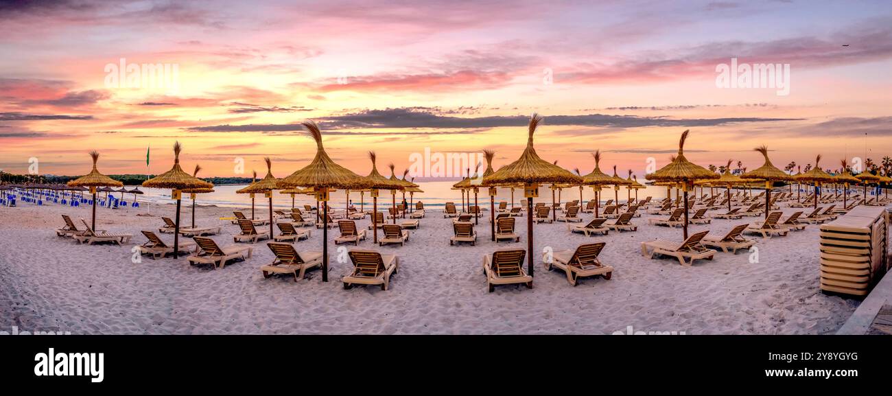 Sa coma Beach, Mallorca, Spagna Foto Stock