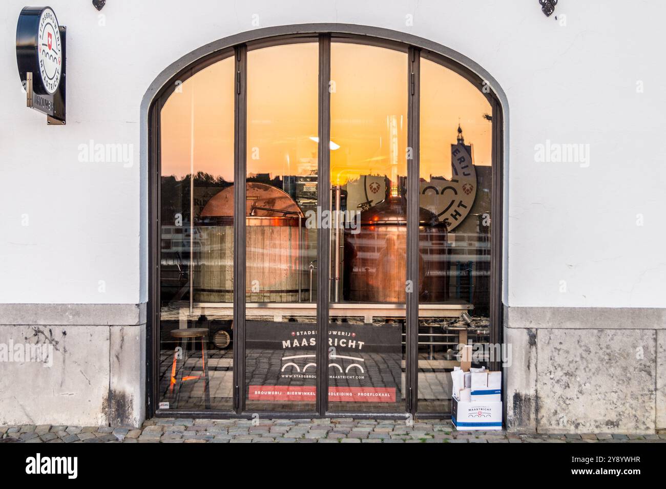Stadsbrouwerij, birrificio cittadino, ex De Ridder, Maastricht, Paesi Bassi Foto Stock