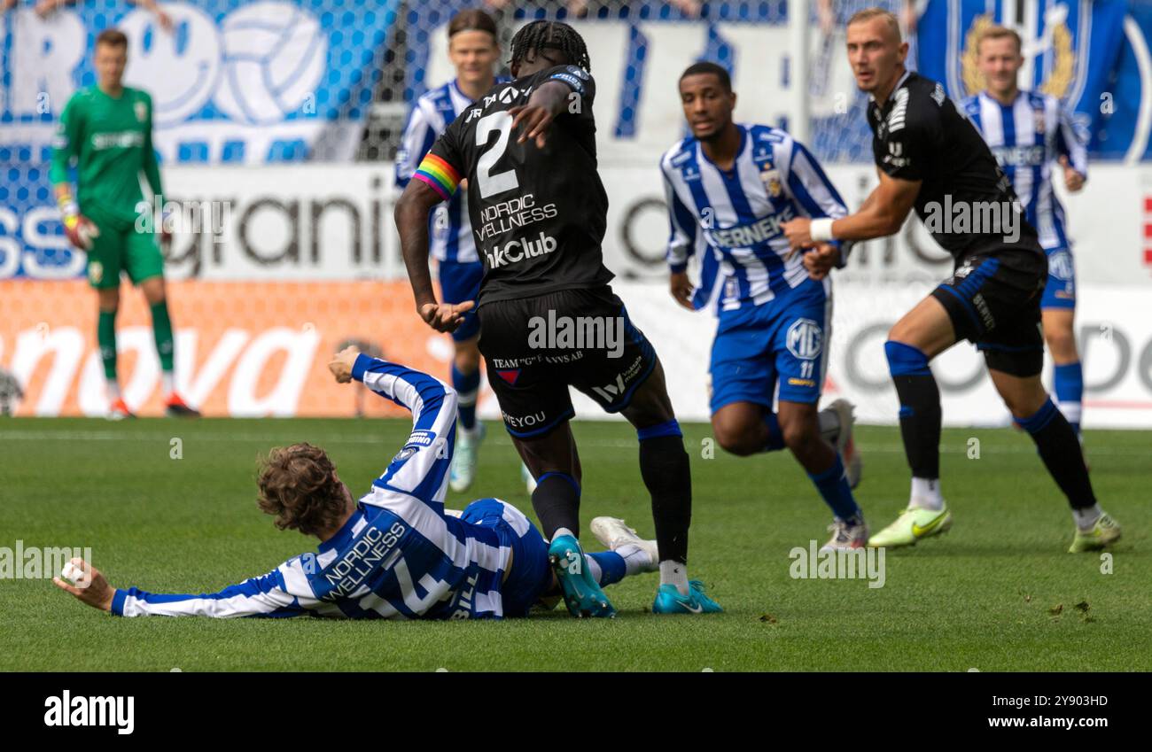 Gothenburg, Svezia, 17 agosto 2024: Momento in partita tra IFK Gothenburg e IK Sirius. Risultato finale: 1-1. Foto Stock