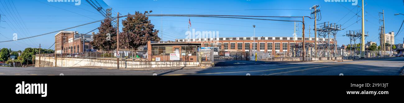 Scranton, Pennsylvania, USA - 9.22.2024: Vista panoramica dello stabilimento di munizioni dell'esercito Foto Stock