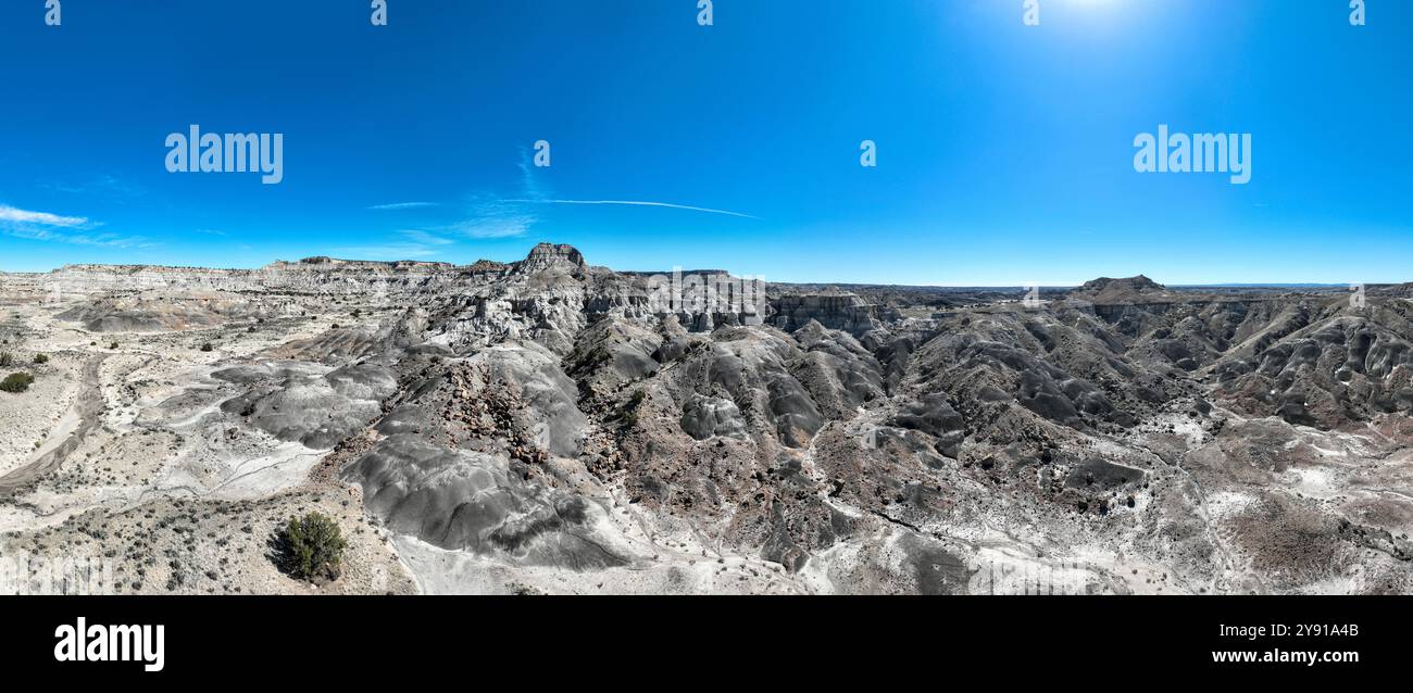 Badlands a Nageezi, New Mexico vicino al Chaco Canyon. Foto Stock