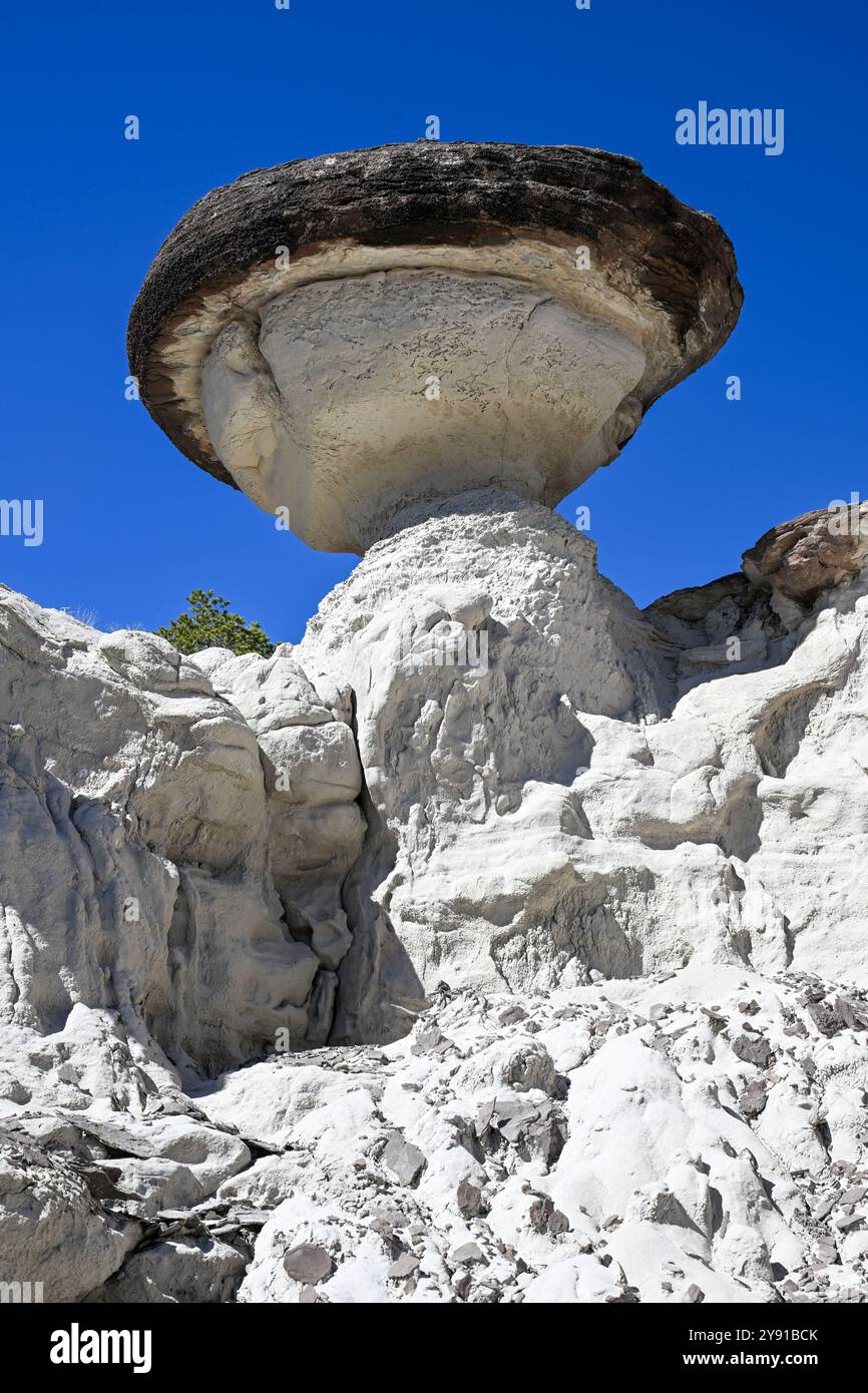 Badlands a Nageezi, New Mexico vicino al Chaco Canyon. Foto Stock