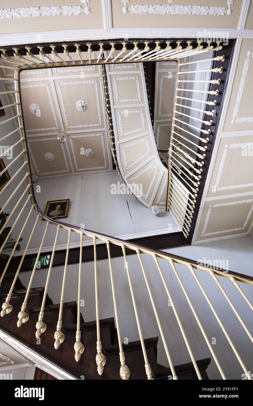 Chateau De Labourdonnais (Mapou), Staircase, Oceano Indiano, Isola, Mauritius, Africa Foto Stock