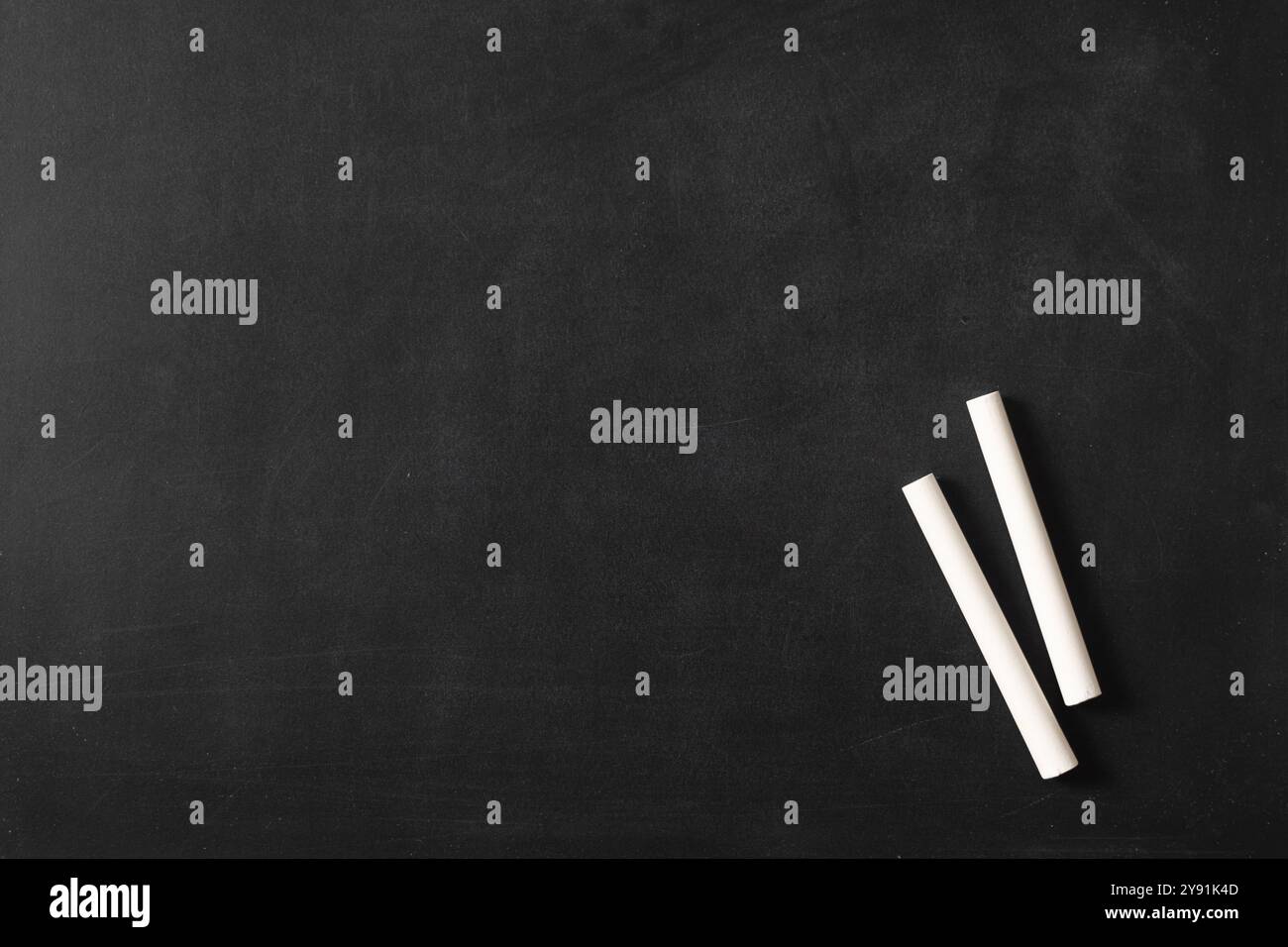 Lavagna con gesso bianco Foto Stock