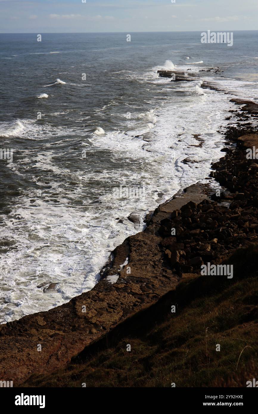 Brigg Filey Foto Stock