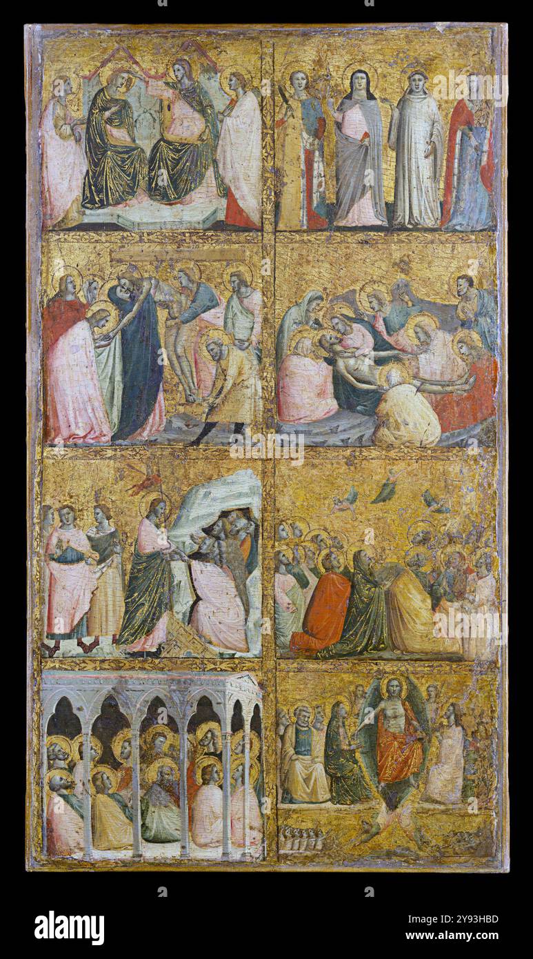 Scene della vita di Cristo Giovanni Baronzio - Giovanni Baronzio, noto anche come Giovanni da Rimini (morto prima del 1362), è stato un pittore italiano attivo in Romagna e nelle Marche durante il secondo quarto del XIV secolo Foto Stock