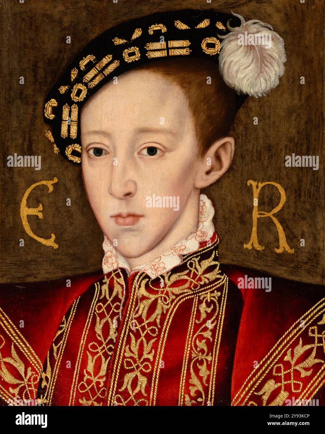 RE EDOARDO vi (1537-1553) di William Scrots, intorno al 550 Foto Stock