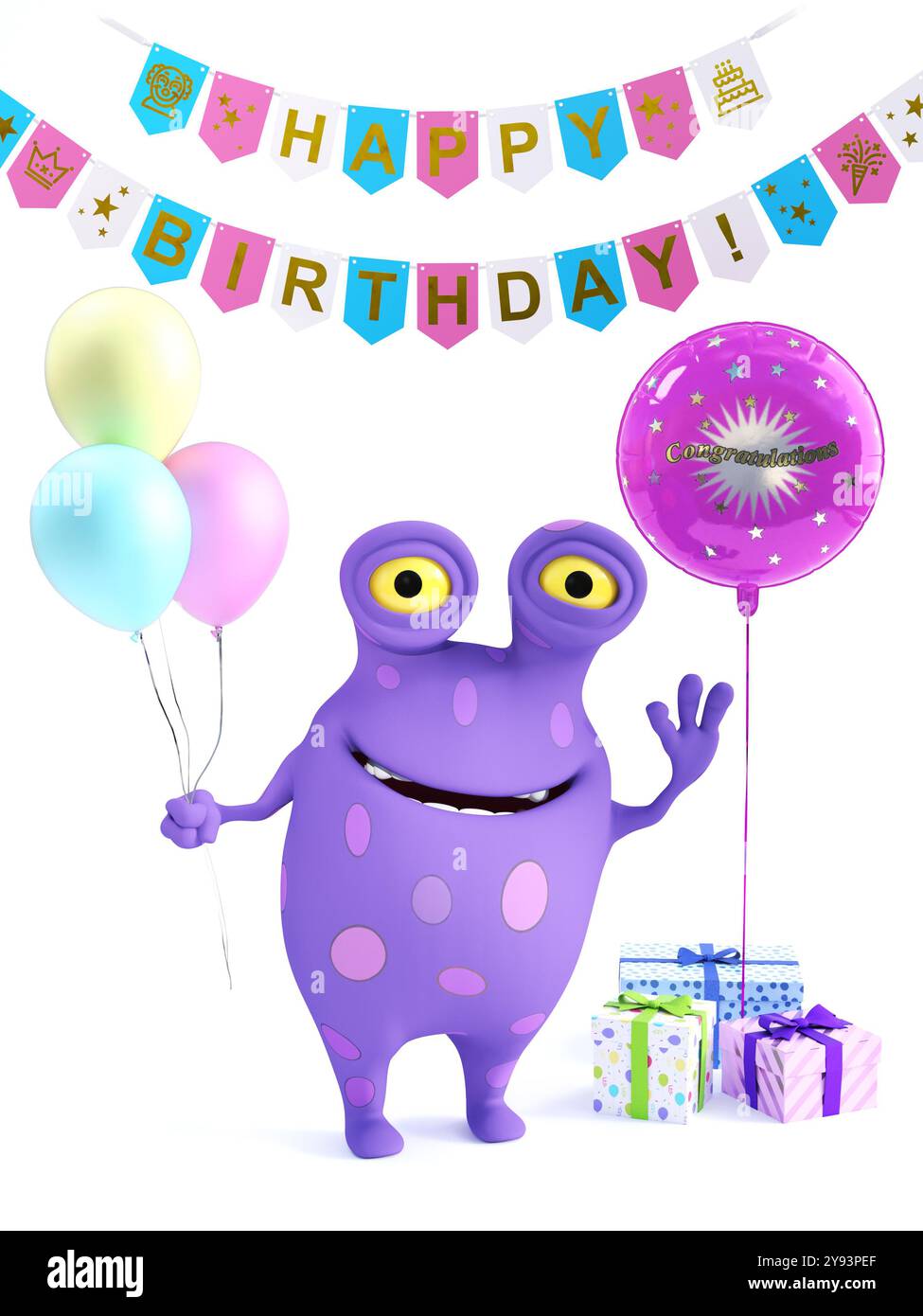 Libro Da Colorare Per Bambini Tema Buon Compleanno Personaggi Allegri Gm1294479460 388462861