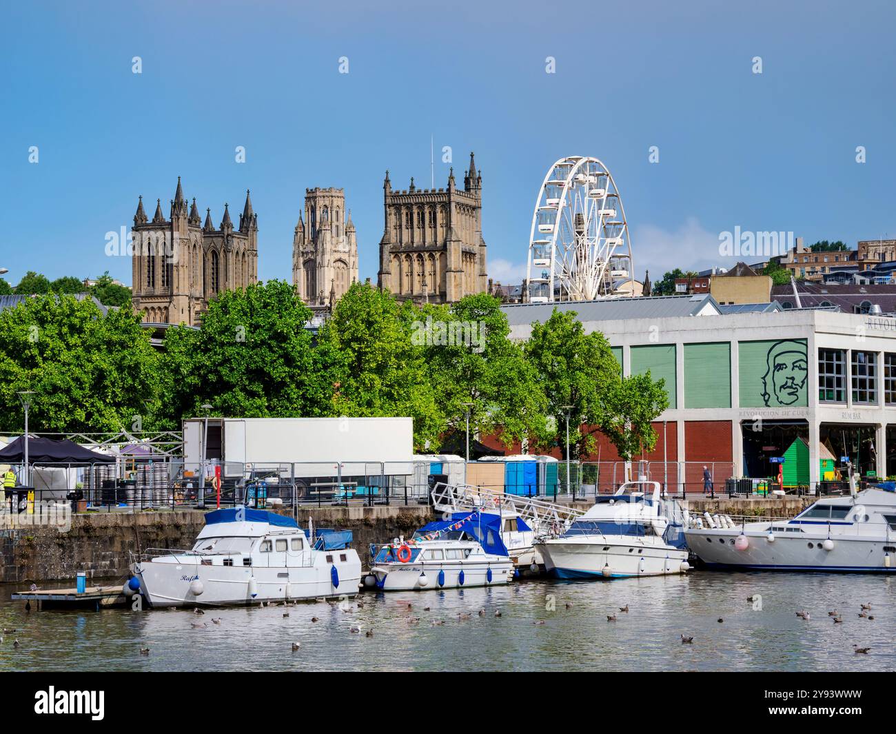 Floating Harbour, Bristol, Inghilterra, Regno Unito, Europa Foto Stock