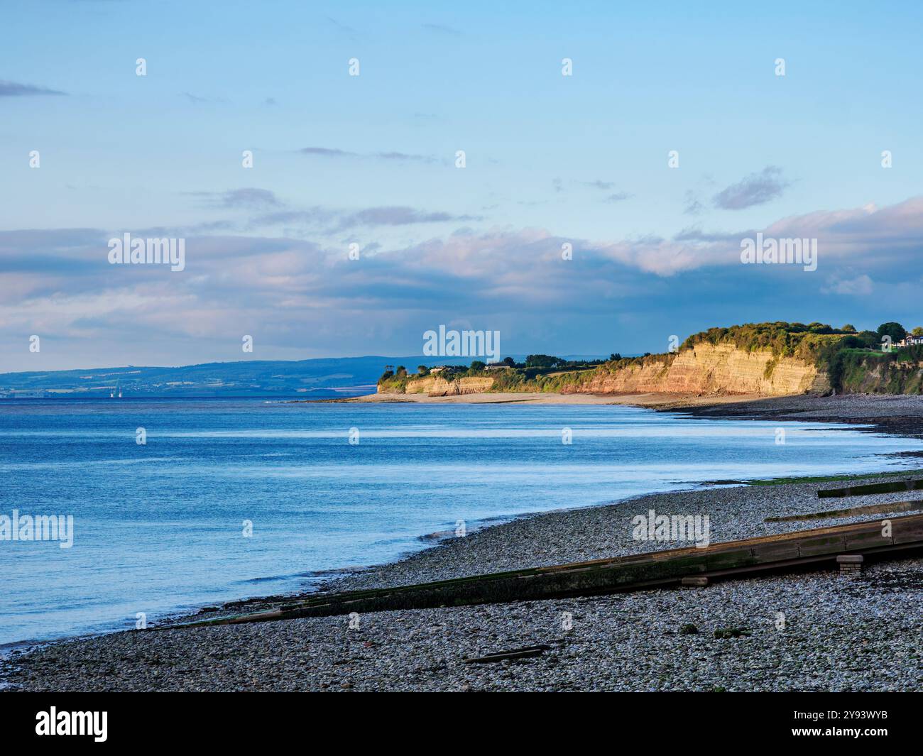 Vista verso Cliff Hill, Penarth, vale of Glamorgan, Galles, Regno Unito, Europa Foto Stock