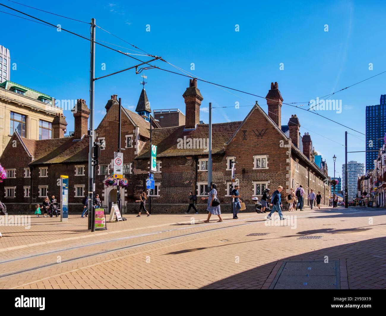 Whitgift Hospital si trova nel centro di Croydon, Londra sud, Inghilterra, Regno Unito, Europa Foto Stock
