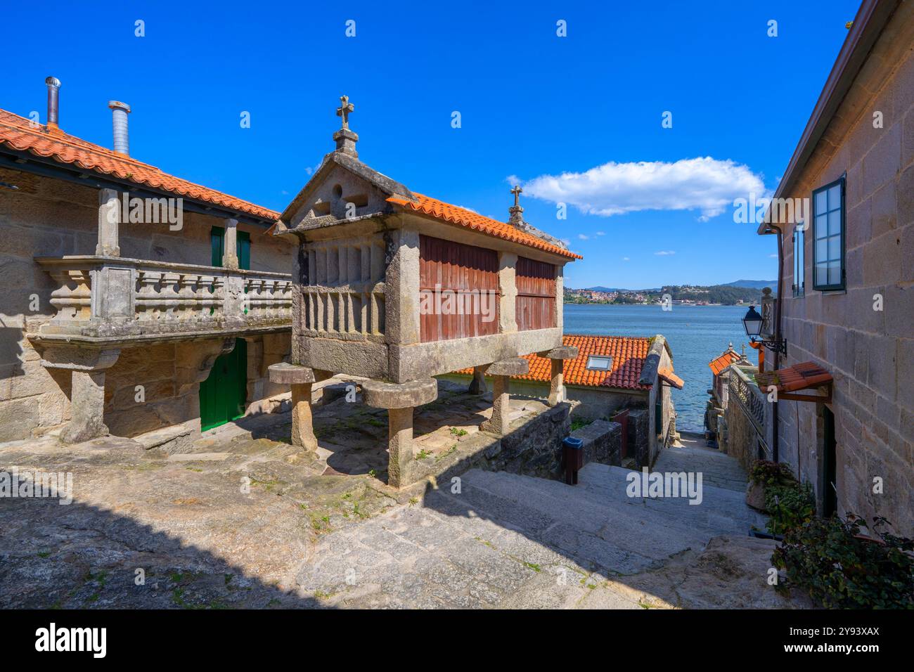 Combarro, Galizia, Spagna, Europa Foto Stock