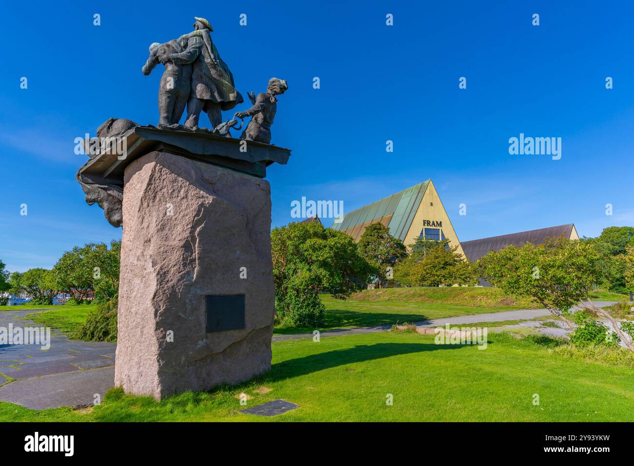 Vista del Memoriale della Marina di Bygdoy WW II presso il Museo Fram, Bygdoynesveien, Oslo, Norvegia, Scandinavia, Europa Foto Stock