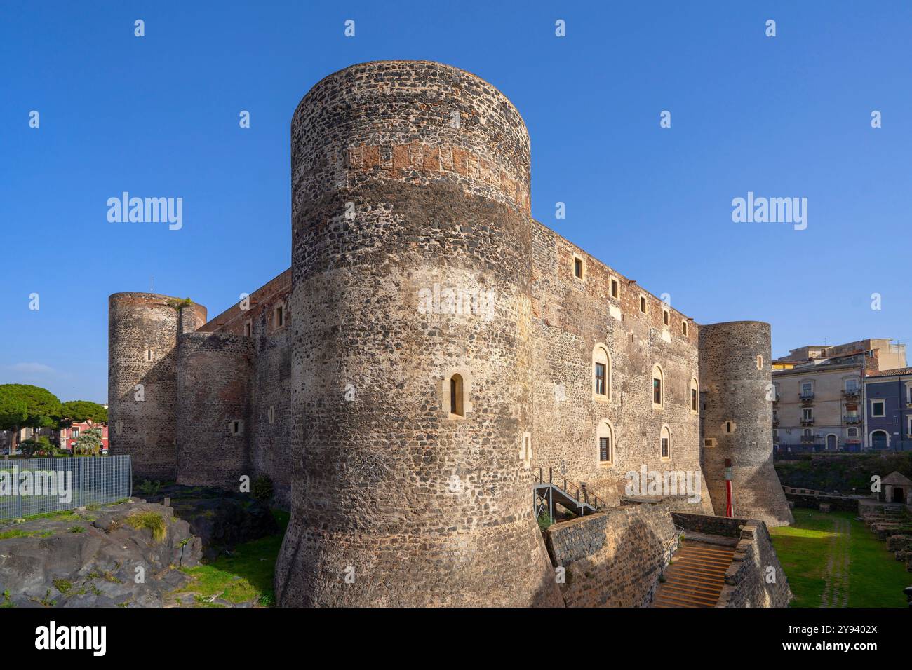 Castello Ursino, Museo Civico, Catania, Sicilia, Italia, Mediterraneo, Europa Foto Stock