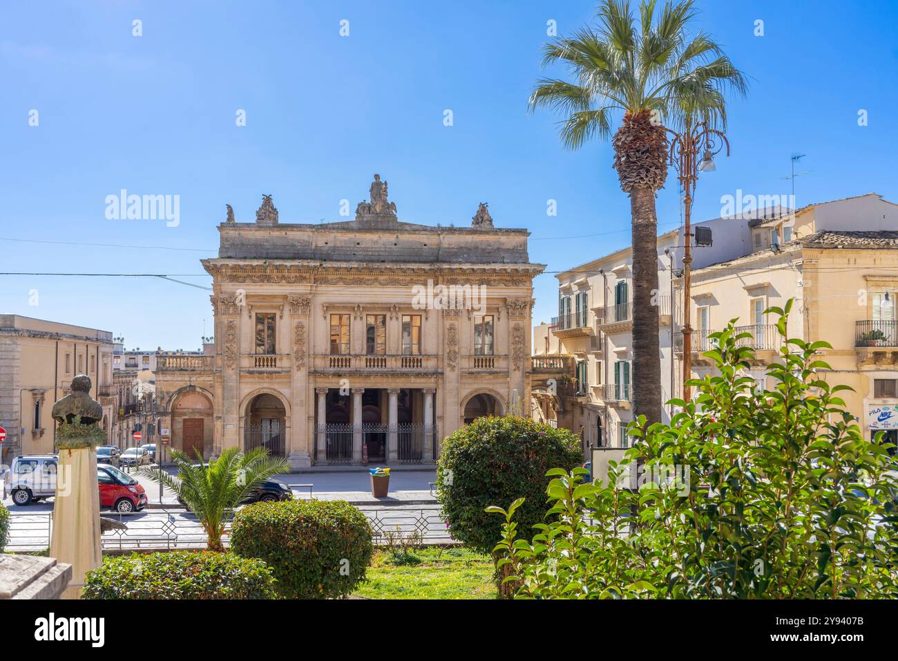 Teatro comunale Tina di Lorenzo, noto, Siracusa, Sicilia, Italia, Mediterraneo, Europa Foto Stock