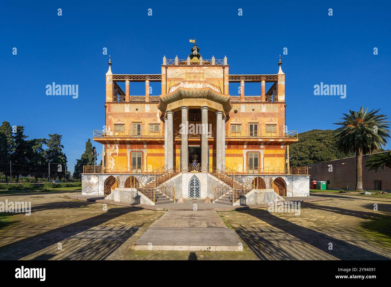 Chinese Mansion, Palermo, Sicilia, Italia, Mediterraneo, Europa Foto Stock