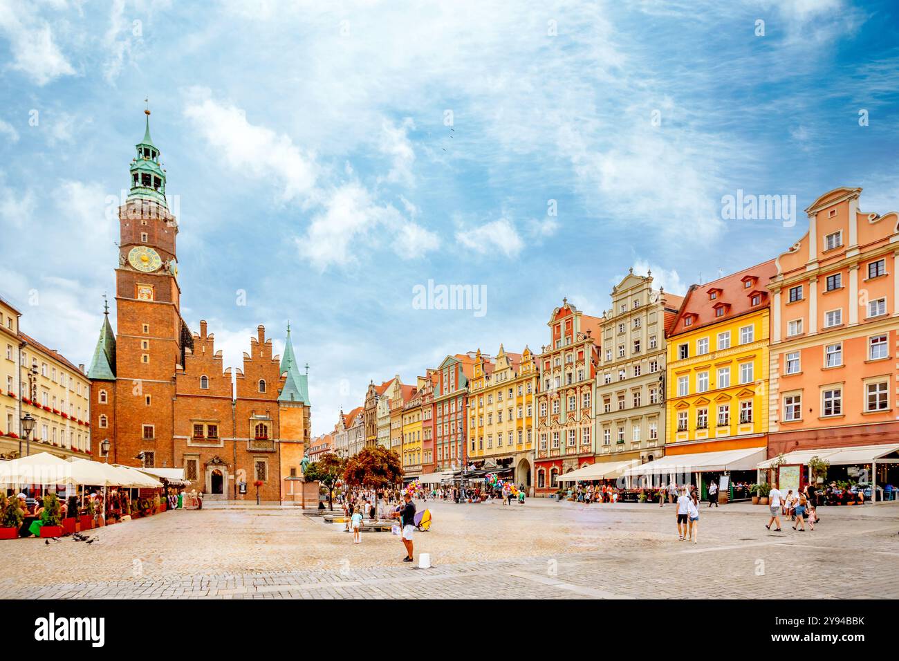 Città vecchia di Breslavia, Polonia Foto Stock