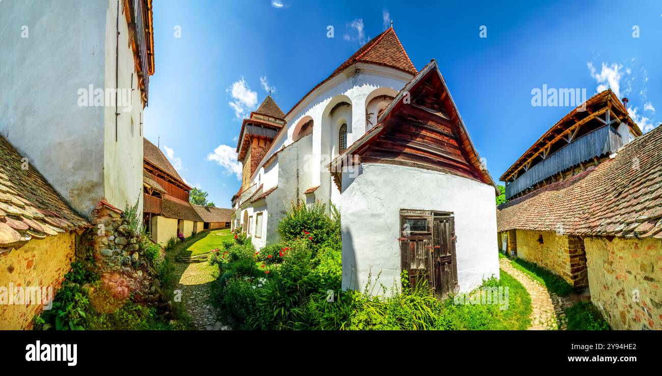 Viscri Weisskirch, Bunesti, Brasov, Romania Foto Stock
