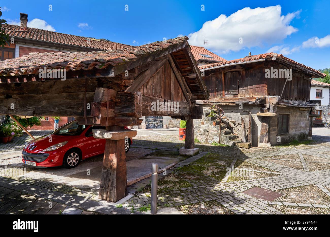 Horreos, Rioseco, Asturie, Spagna Foto Stock