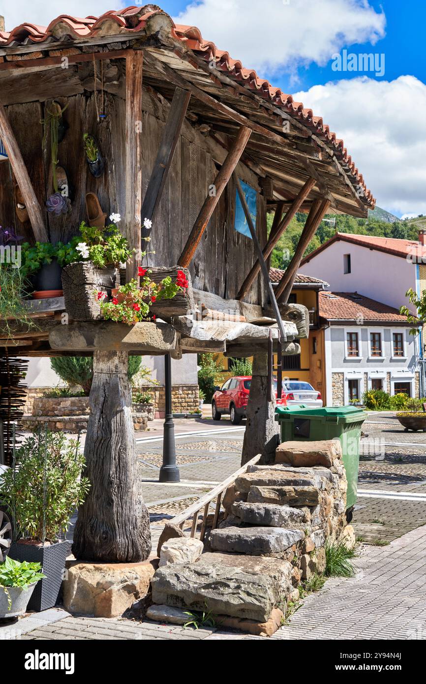 Horreo, Rioseco, Asturie, Spagna Foto Stock