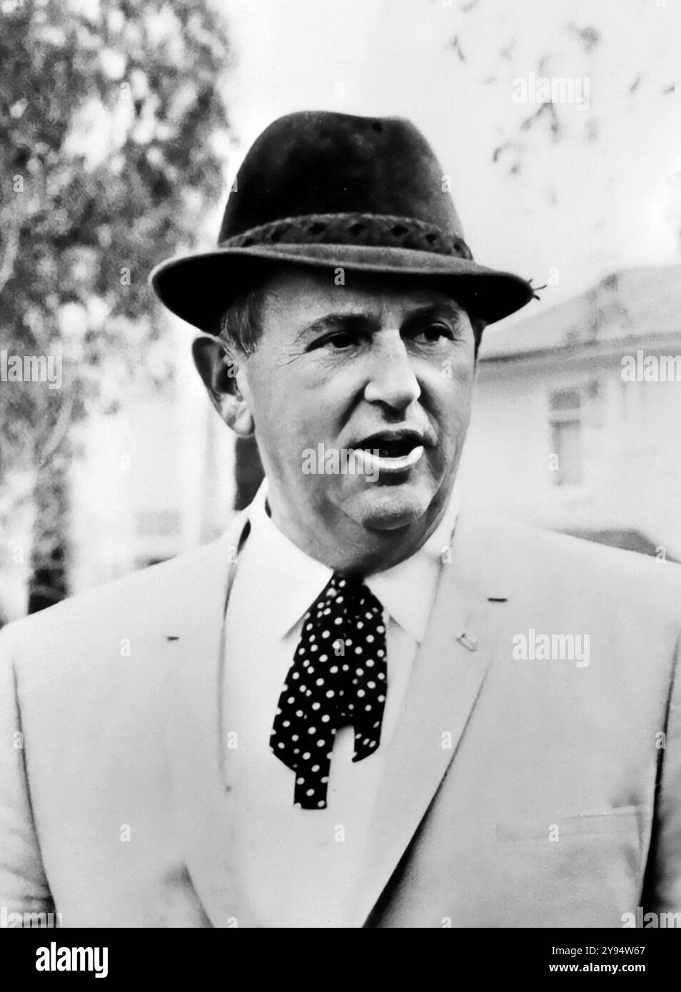 Colonnello Tom Parker. Ritratto di Thomas Andrew Parker (nato Andreas Cornelis van Kuijk, 1909-1997) su un film ambientato nel 1969 Foto Stock