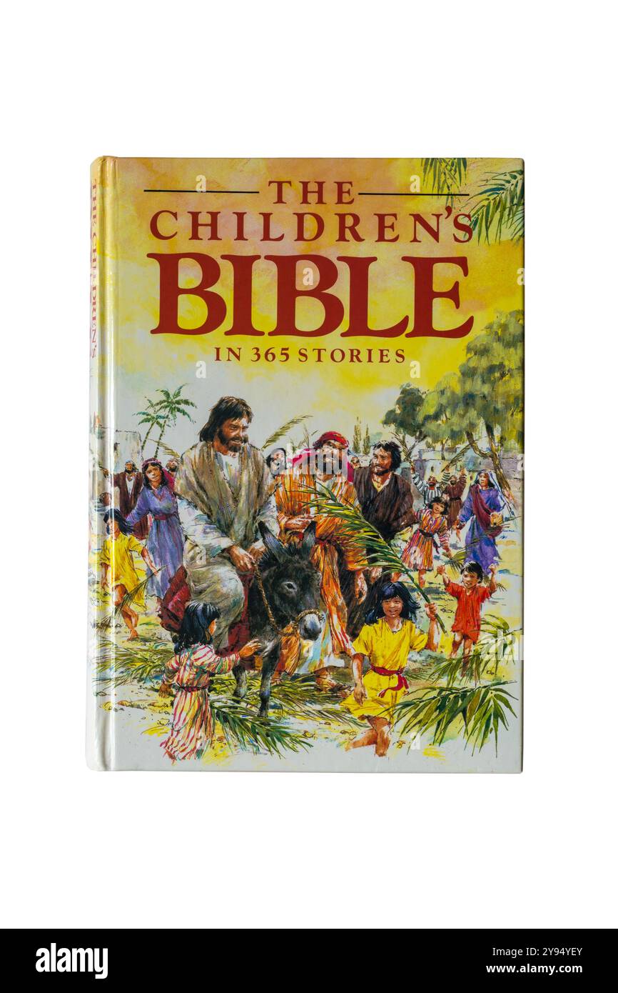 The Childrens Bible in 365 storie libro isolato su sfondo bianco Foto Stock