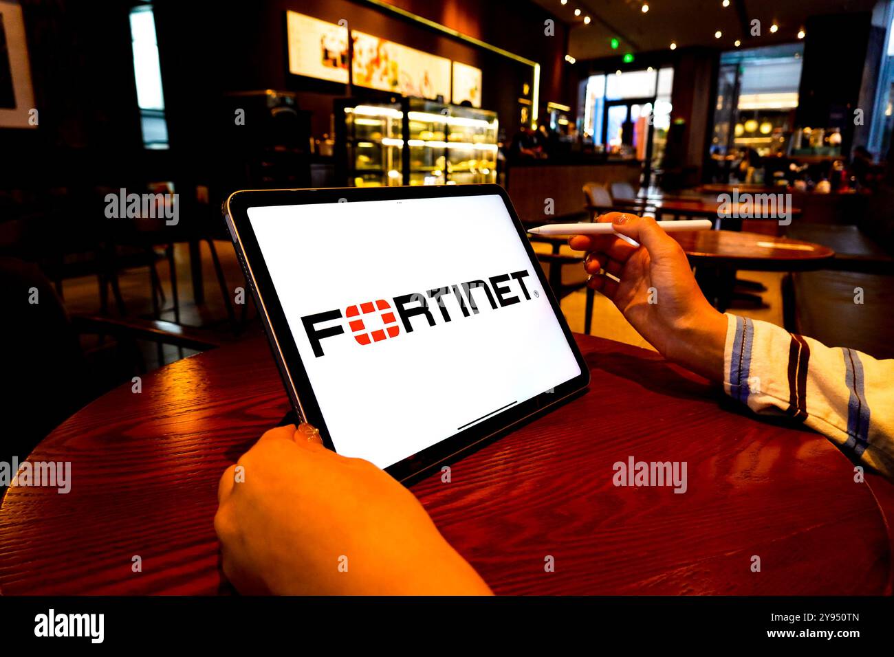 Cina. 7 ottobre 2024. In questa immagine, sullo schermo di un iPad viene visualizzato il logo Dassault Systemes. (Foto di Sheldon Cooper/SOPA Images/Sipa USA) *** esclusivamente per notizie editoriali *** credito: SIPA USA/Alamy Live News Foto Stock