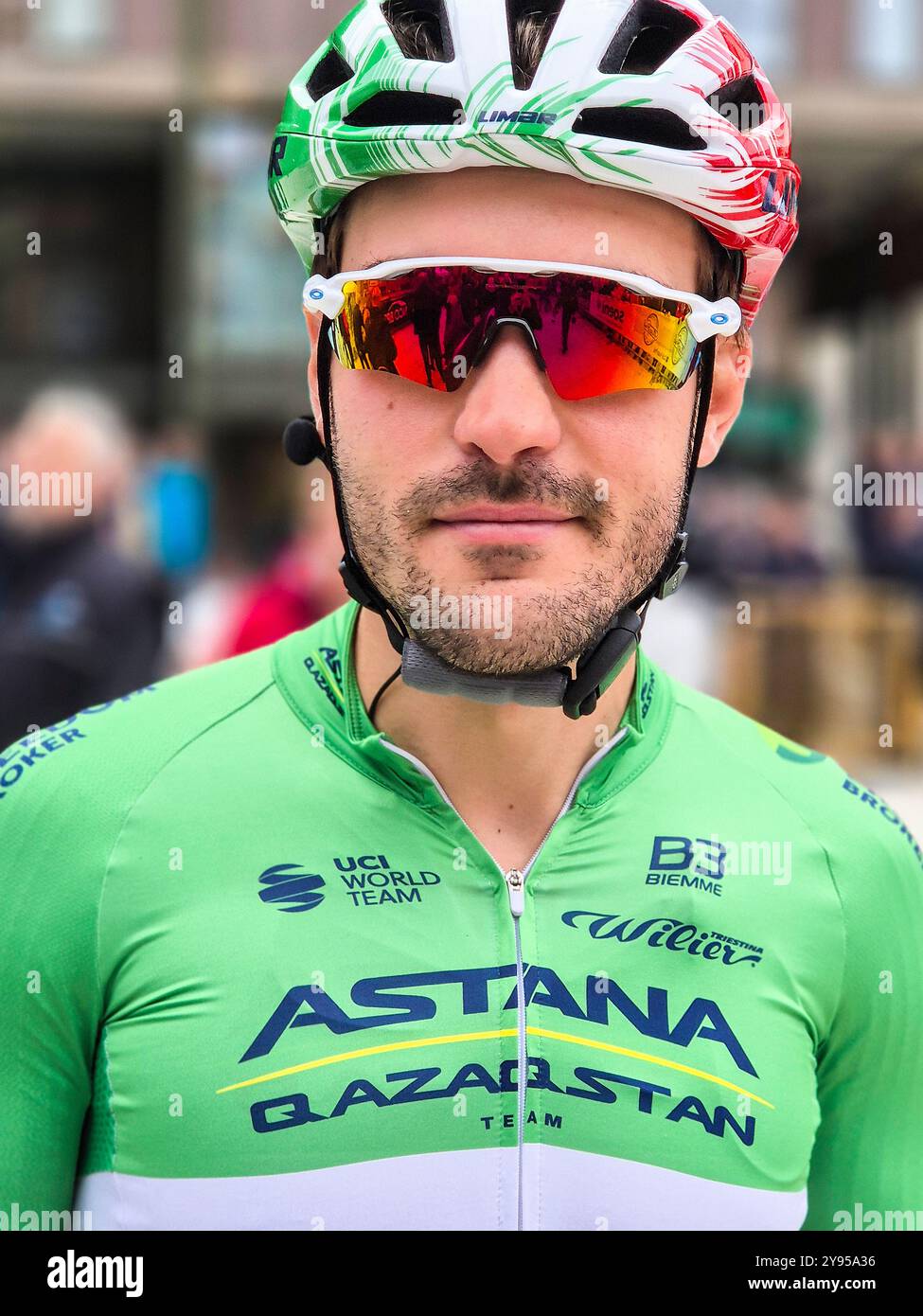 Italia, Legnano, Coppa Bernocchi 2024, il campione italiano Alberto Bettiol Foto Stock