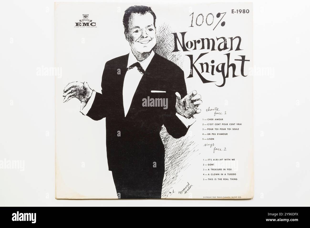 Norman Knight 100% 33 1/3 giri copertina album lunga riproduzione. Foto Stock